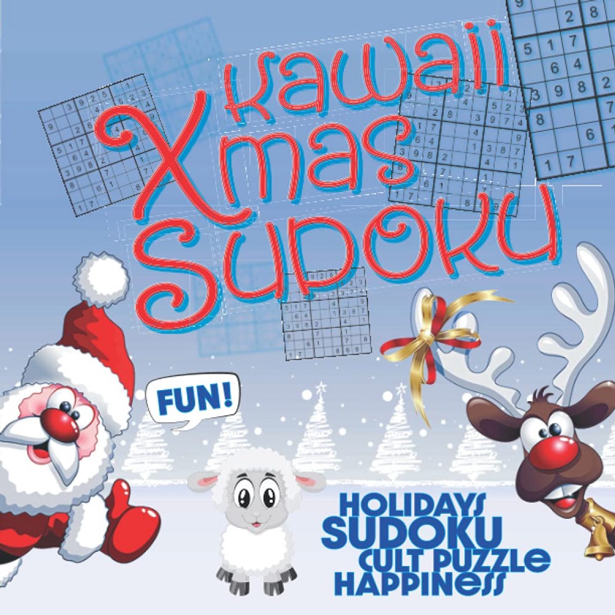Kerst Sudoku Puzzel - Cijfer Puzzels - Feestelijke Ontspanning - Grote Afdruk Ruime Cellen - 21 x 21 cm