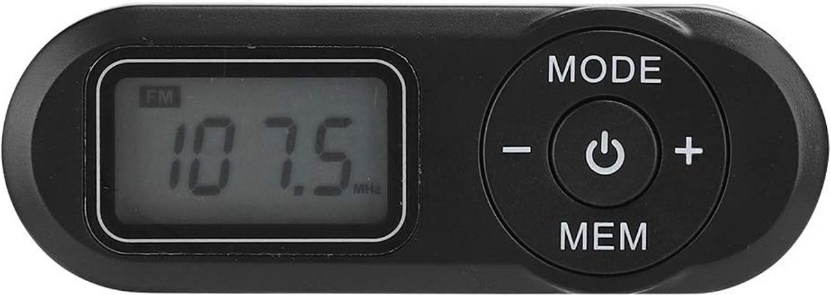 Mini Draagbare Radio - Persoonlijke Muziekspeler - Luisteren Onderweg - LCD Display - Compact Formaat - Zwart