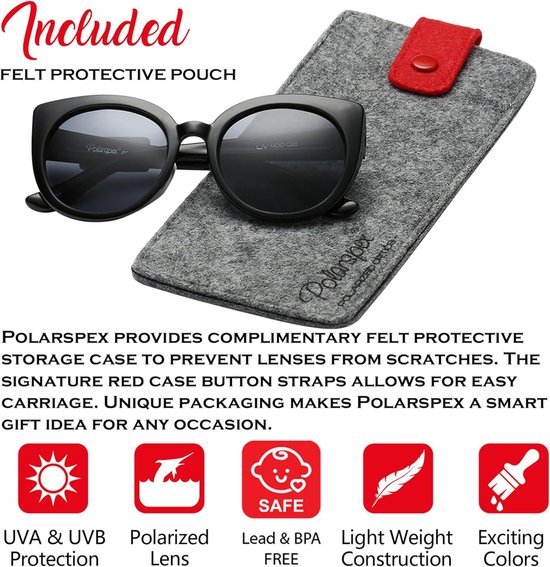 Gepolariseerde Cateye Zonnebril Meisjes (2-8 Jaar) Met Onbreekbaar Frame en UV-Bescherming — afbeelding 3