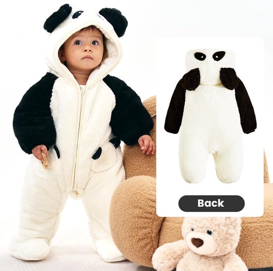 Warm Fleece Sneeuwpak voor Baby Jongens en Meisjes 0-12 Maanden — afbeelding 5