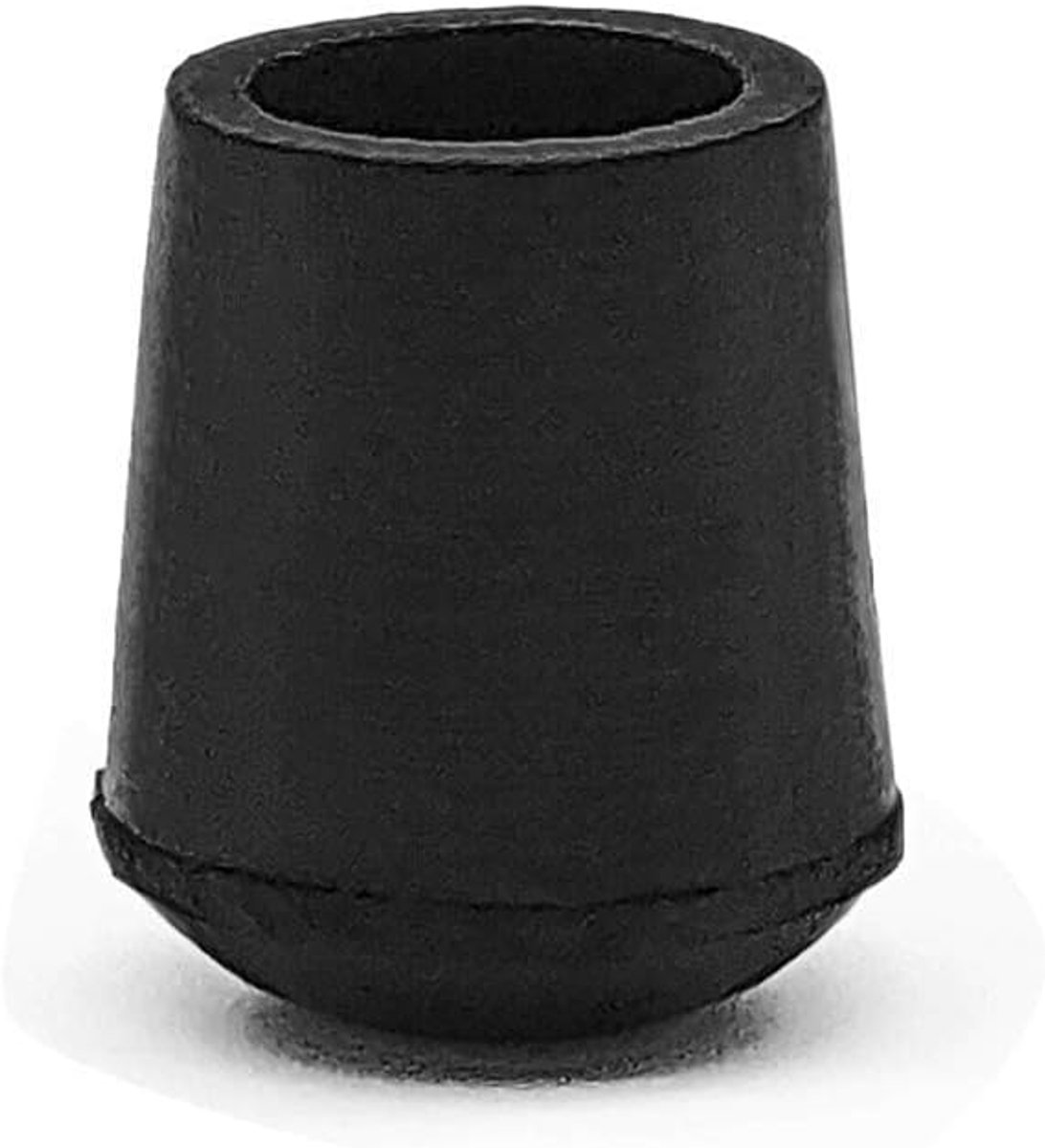 8x Ronde Stoelpootdoppen Zwart (12mm) - Rubberen Beschermers voor Meubelpoten op Vloer