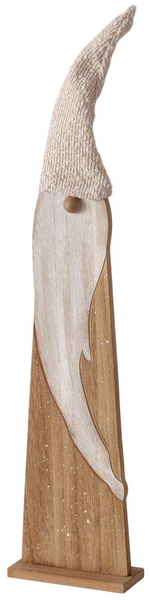 Boltze Home kerstman figuur houten decoratie Scandinavisch 56,5cm.