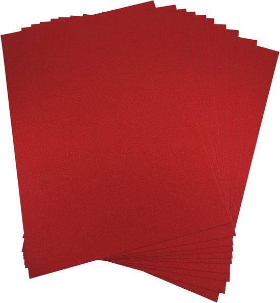 foam glitter rood A4 | foam vellen | Handig Gemaakt