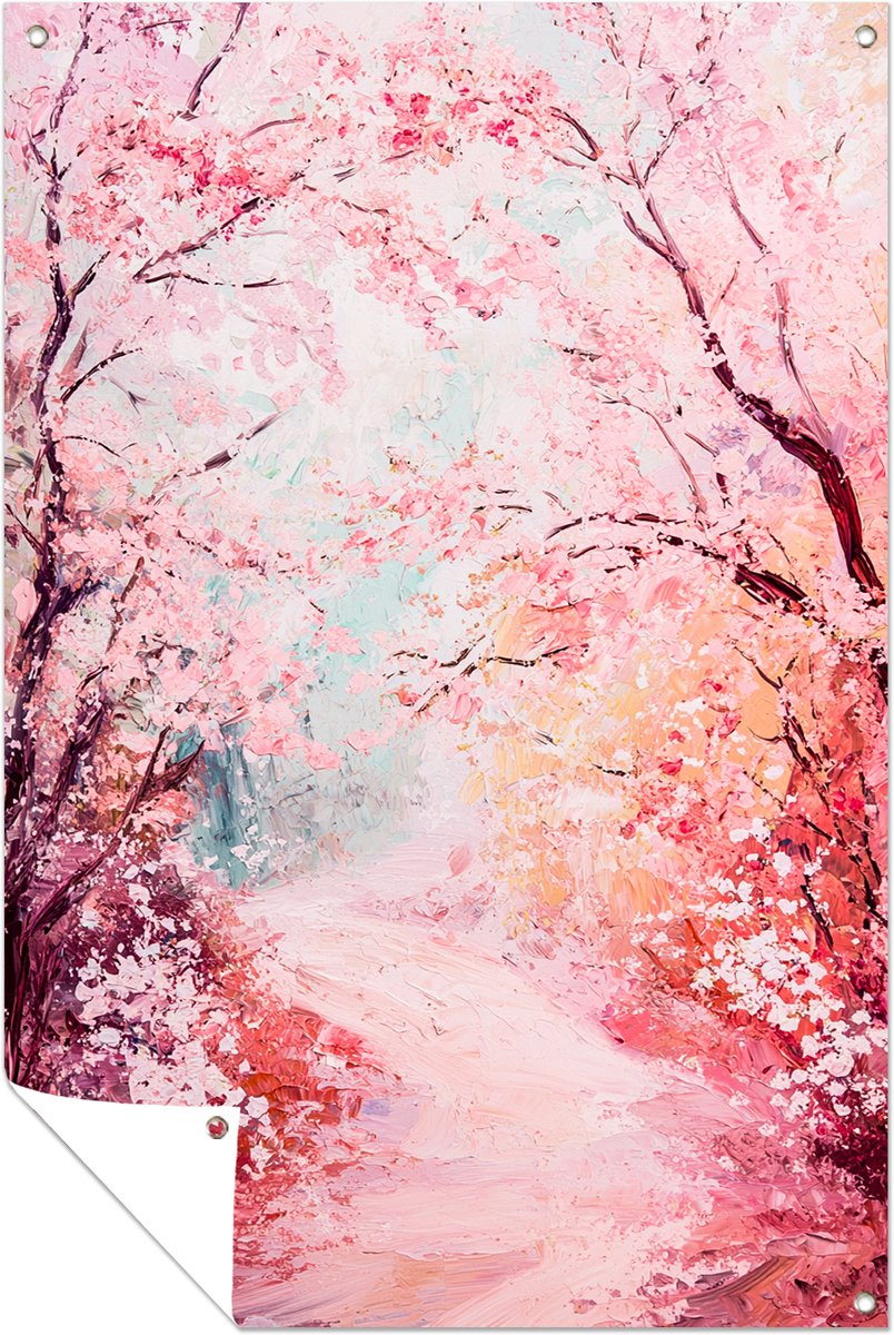 Kersenbloesem - Buiten decoratie - Tuinposter - 50x75 cm