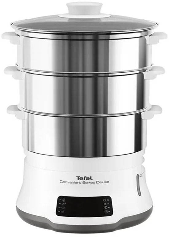Tefal Convenient Series Deluxe VC502D - Stoomkoker - 3 Schalen - Timer - 1800W