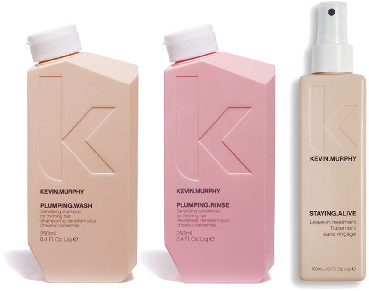 Kevin Murphy Plumping.Wash 250ml + Plumping.Rinse 250ml + Staying.Alive 150ml