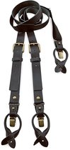 Sir Redman - Bretels - WORK bretels zwart leder - zwart