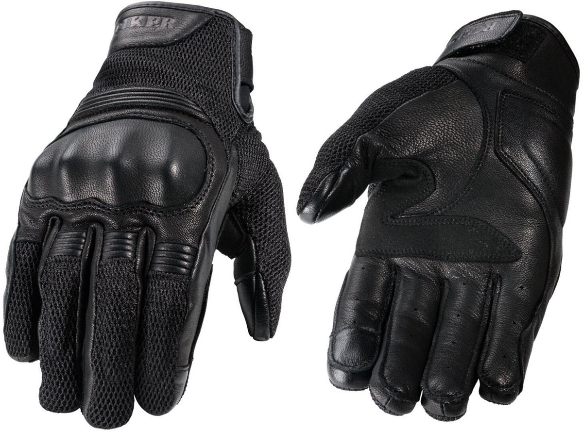 ROKKER Austin Mesh Zwarte Handschoenen - Handschoen