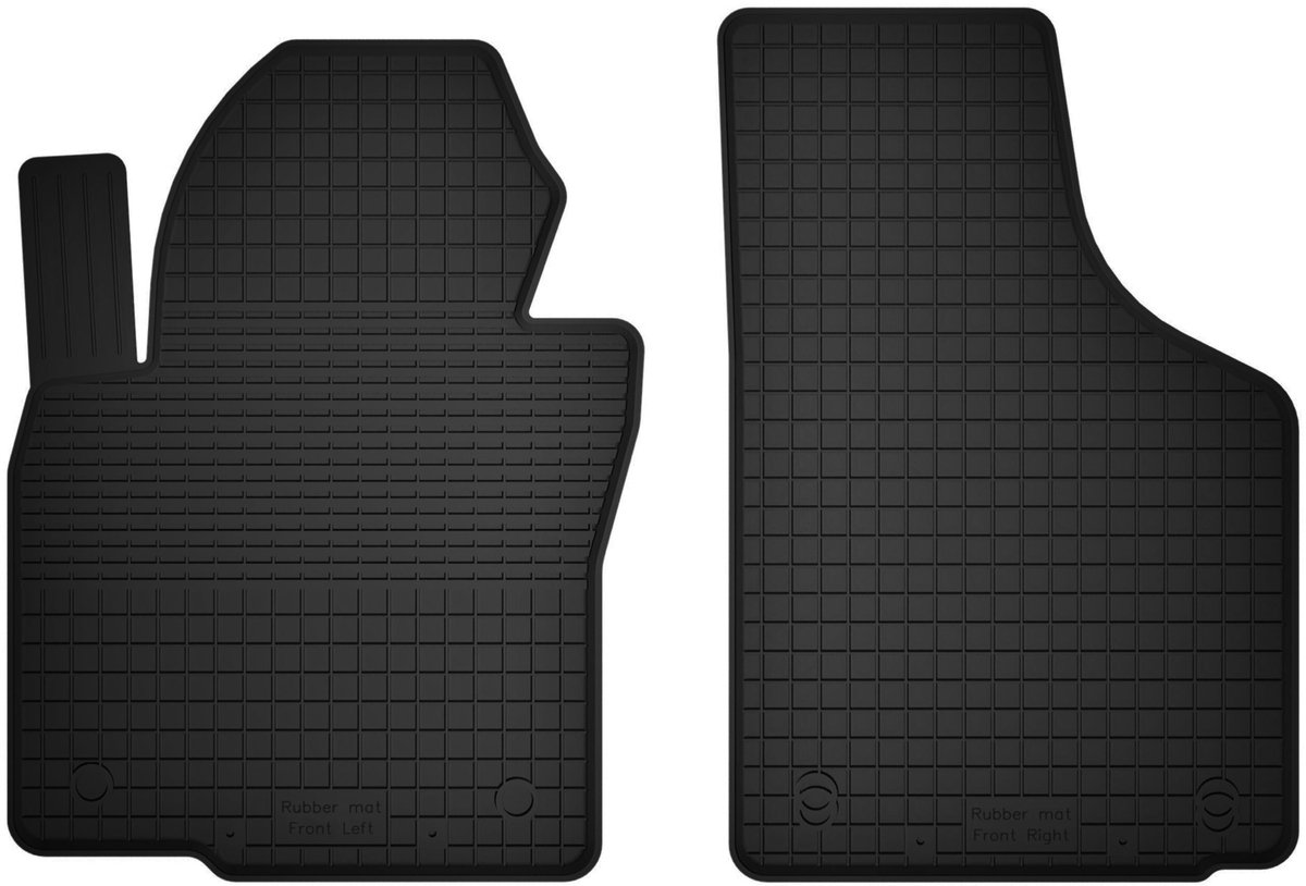 Wielganizator BasicProtect Serie - Rubber Autovloermatten - Volkswagen Golf VI Cabrio - Voor - 2011-2016