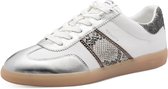 Tamaris Sneaker 1-23624-43 171 dames lage damesschoenen leer M2362443 wit/zilver