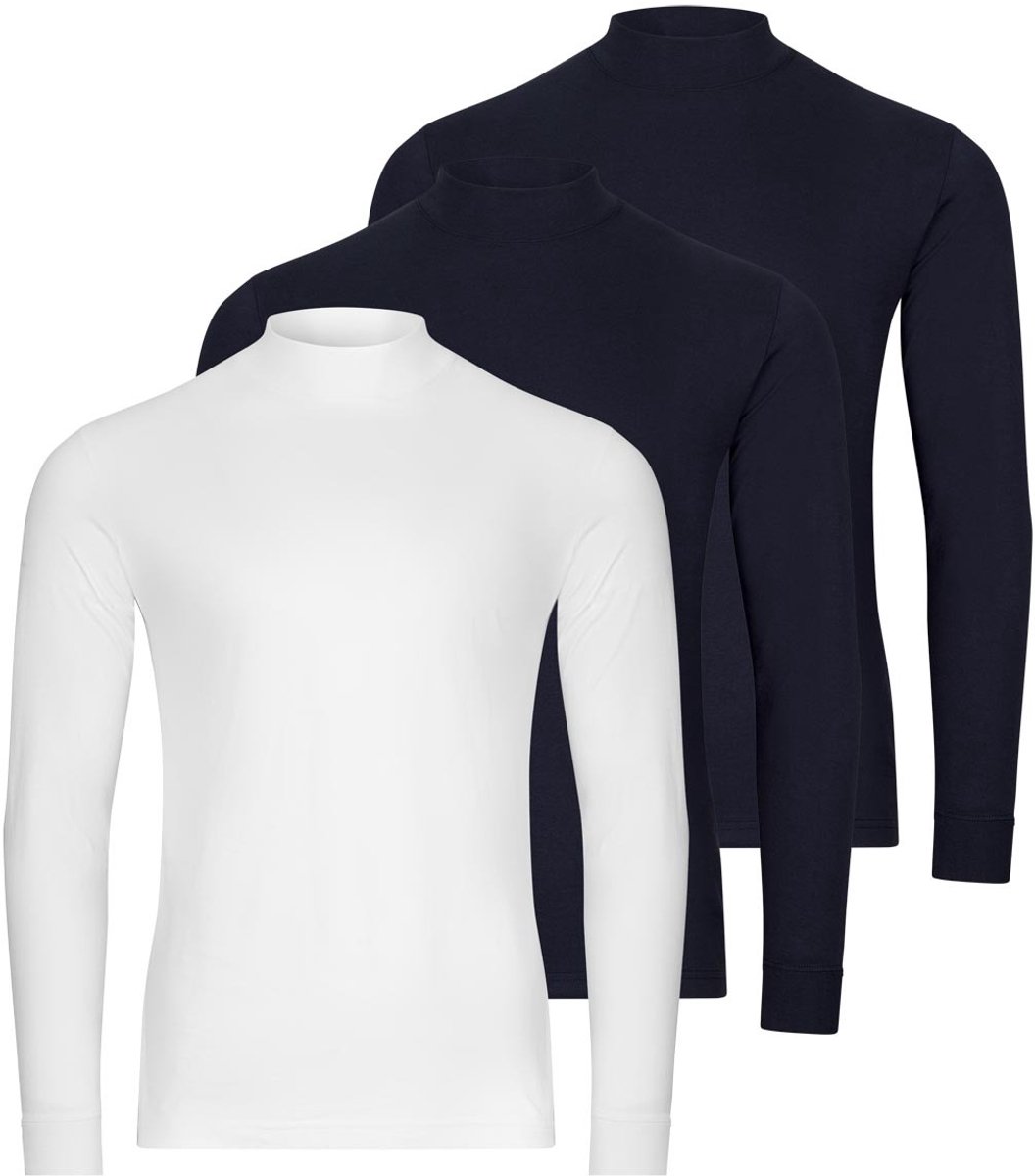 RAGMAN Heren longsleeve 3 pack Basic