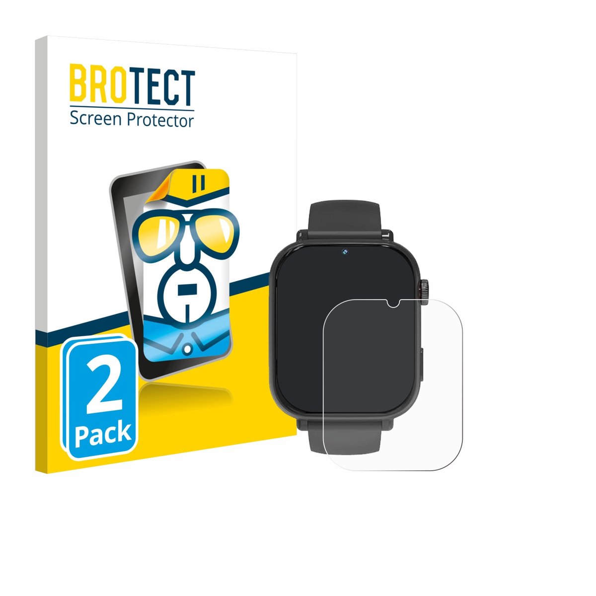 BROTECT - Screenprotector voor Ucani A22 - Folie Beschermfolie transparant 2 Stuks