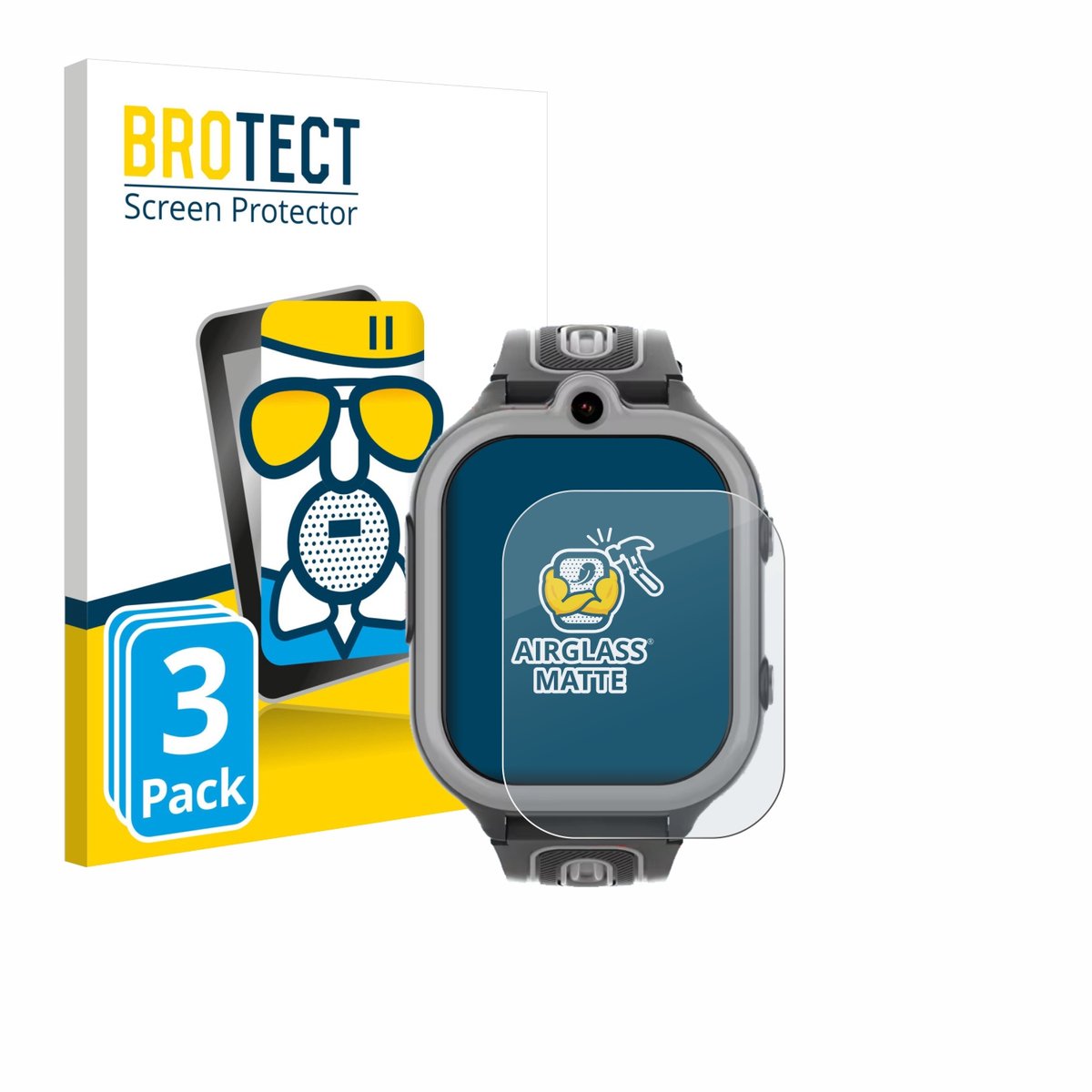 BROTECT - Screenprotector voor Valdus DF91 - Folie Beschermfolie Beschermglas matte 3 Stuks