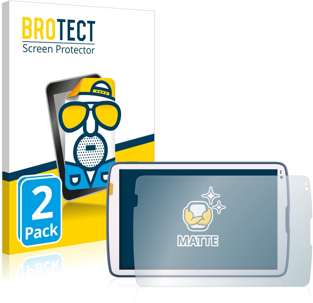 BROTECT - Screenprotector voor Zebra ET40 10.1" - Folie Beschermfolie matte 2 Stuks