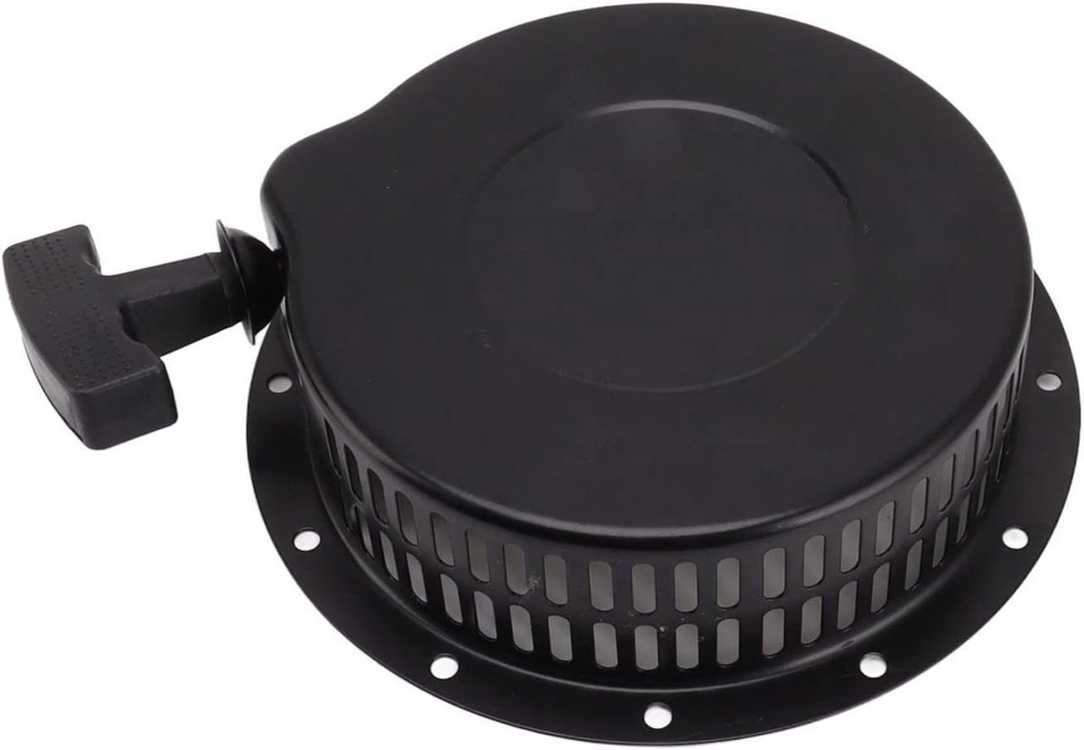 Allecto - Professionele trekstartmotoronderdelen voor luchtgekoelde dieselmotor - Grasmaaierhelmstokgenerator - Geschikt voor 186f-192f - Zwart - Repeteerstarter - Trekstartstarter -