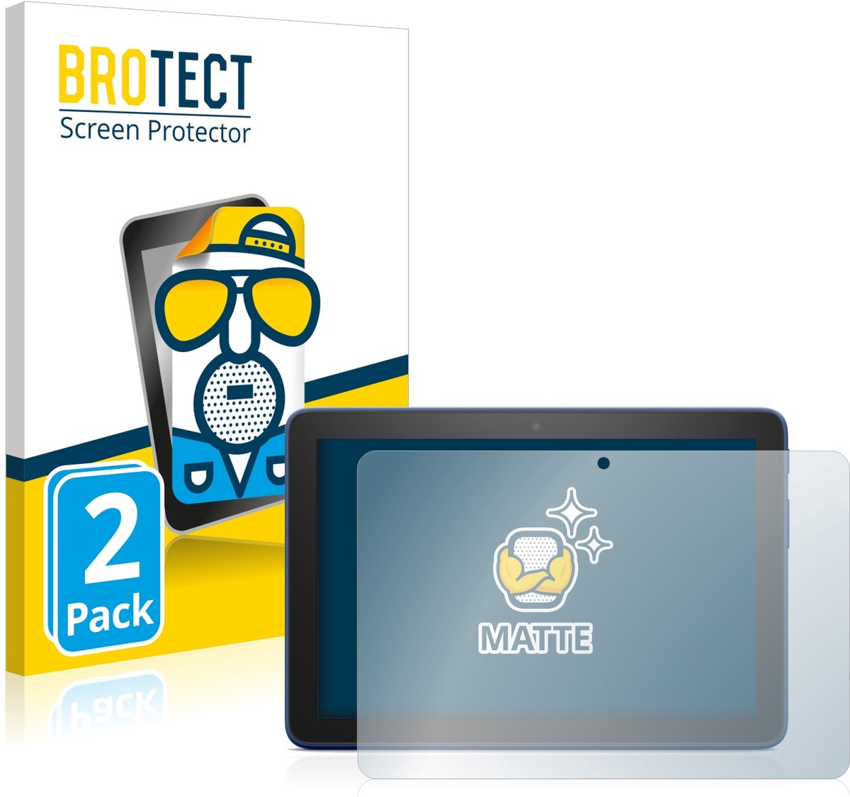BROTECT - Screenprotector voor Amazon Fire HD 8 2022 - Folie Beschermfolie matte 2 Stuks
