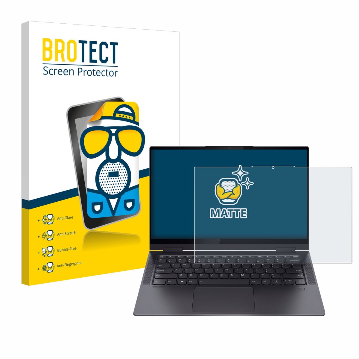 BROTECT - Screenprotector voor Lenovo Yoga 7i 14" 16:9 - Folie Beschermfolie matte