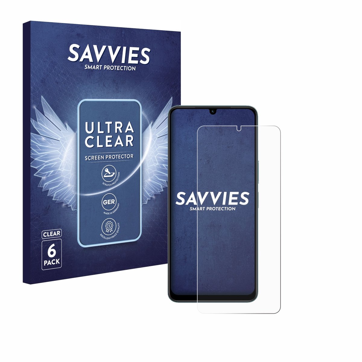 Savvies - Screenprotector voor Vivo Y19s GT - Folie Beschermfolie transparant 6 Stuks
