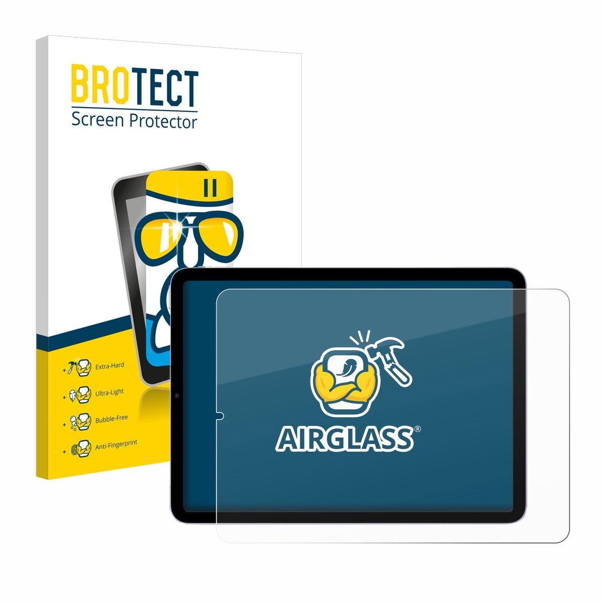 Screenprotector voor Apple iPad Air 5 WiFi 2022 (5. Gen.) Beschermglas transparant