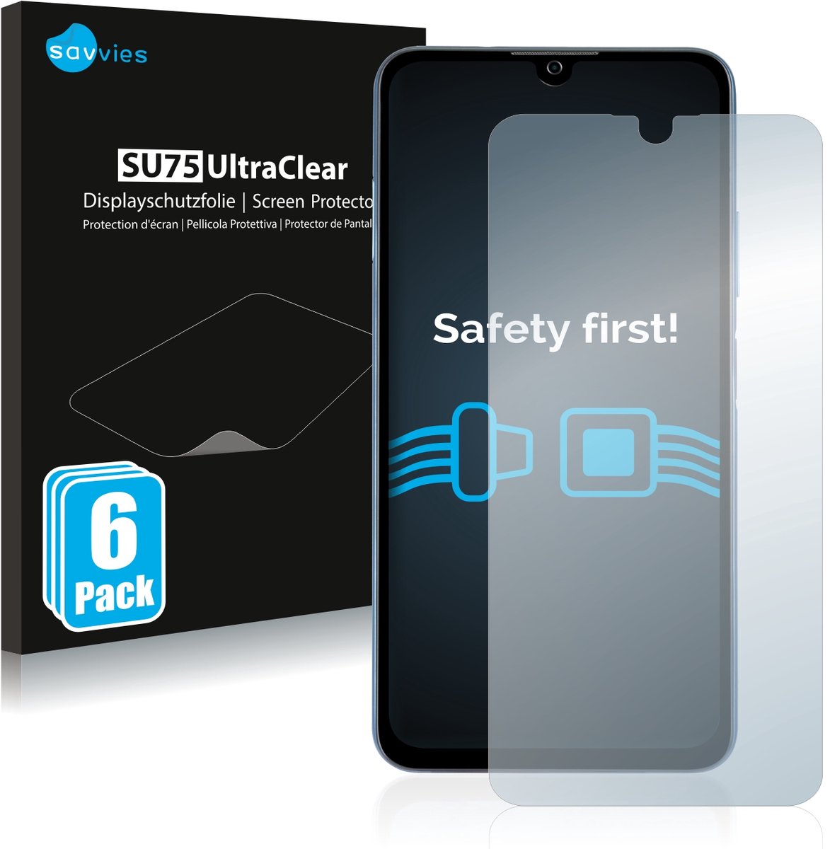 Savvies - Screenprotector voor ZTE Blade A71 - Folie Beschermfolie transparant 6 Stuks