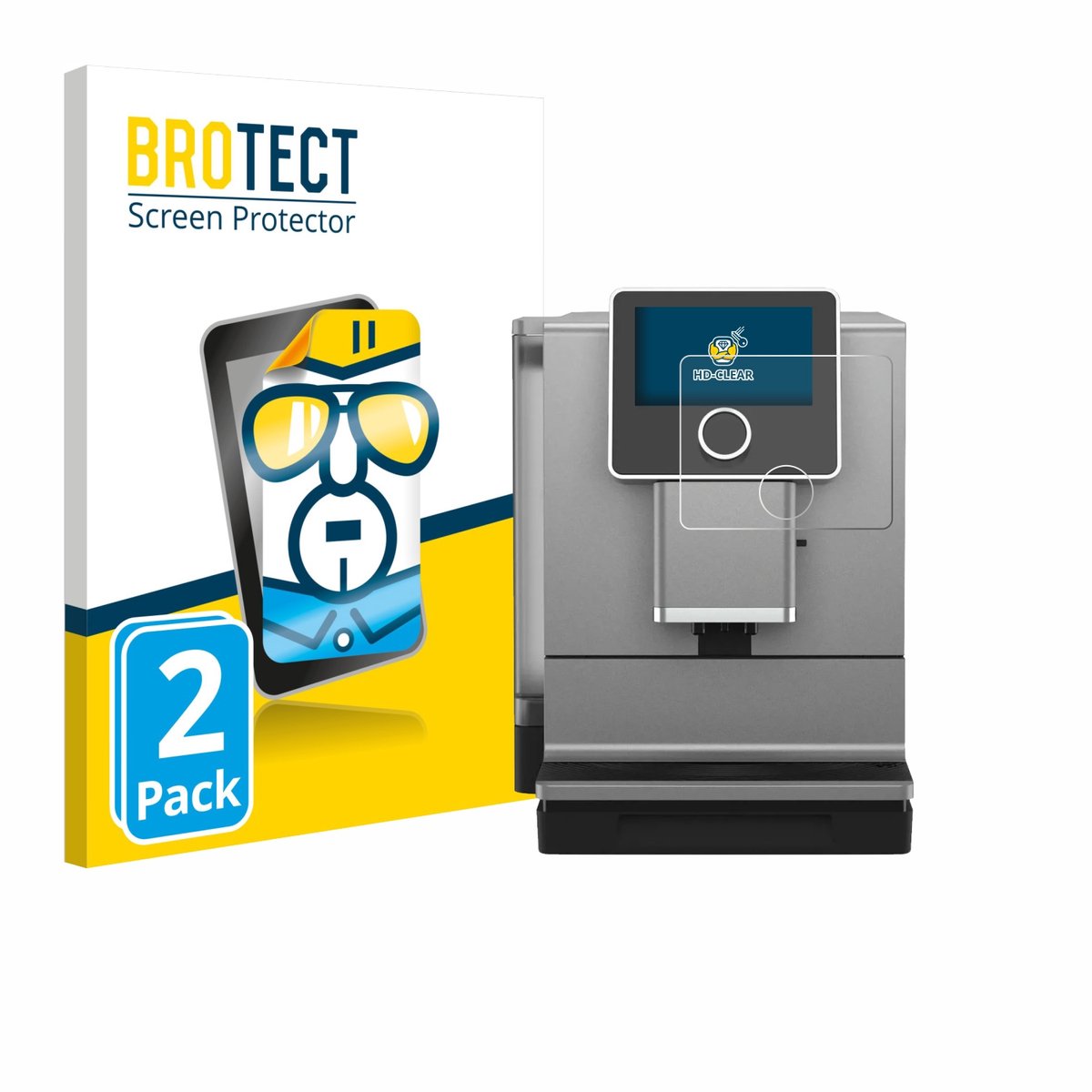 BROTECT - Screenprotector voor Nivona NICR 970 - Folie Beschermfolie transparant 2 Stuks