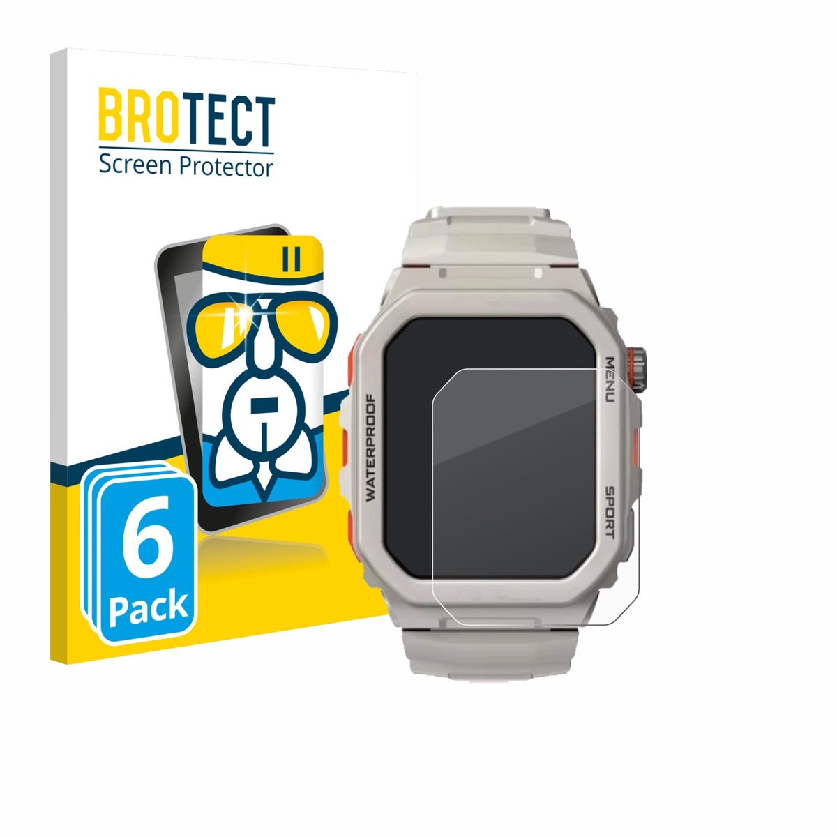 Screenprotector 6 Stuks voor Rogbid Tank G2 Beschermglas transparant