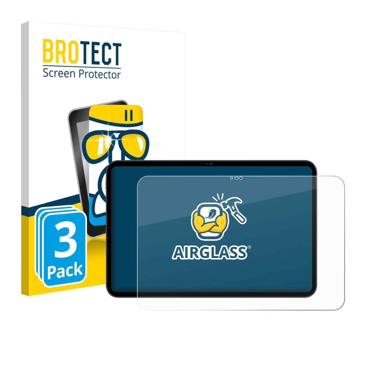 Screenprotector 3 Stuks voor Blackview Oscal Pad 200 Beschermglas transparant