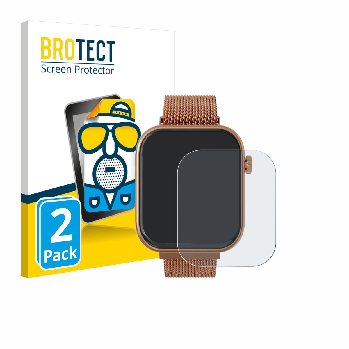 BROTECT - Screenprotector voor Techmade M-GLAM011 1.75" - Folie Beschermfolie matte 2 Stuks