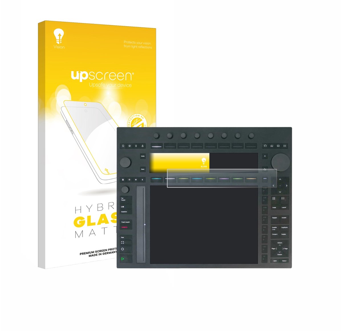upscreen - Screenprotector voor Ableton Push 3 - Folie Beschermfolie Beschermglas matte