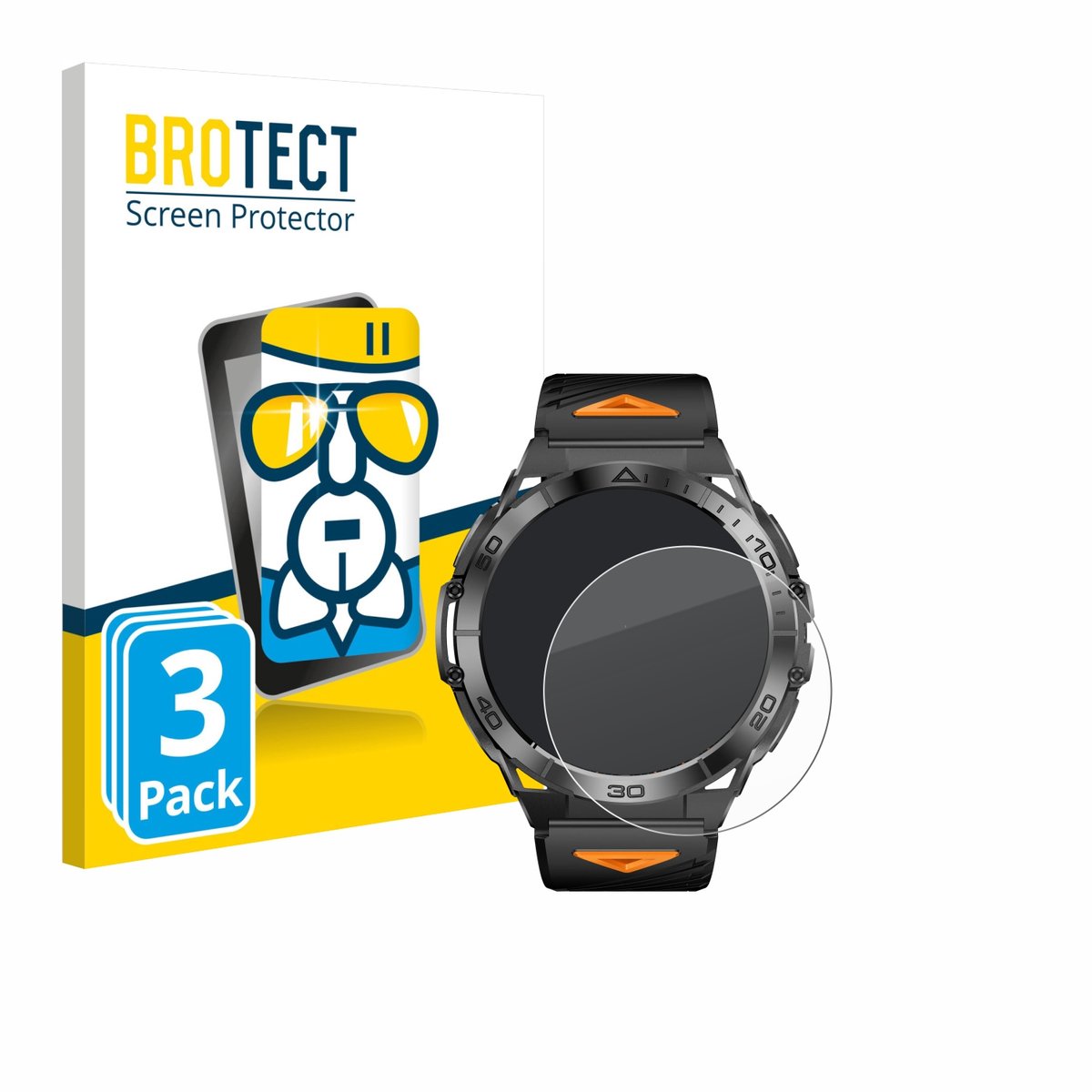 Screenprotector 3 Stuks voor Rogbid Titan K Beschermglas transparant