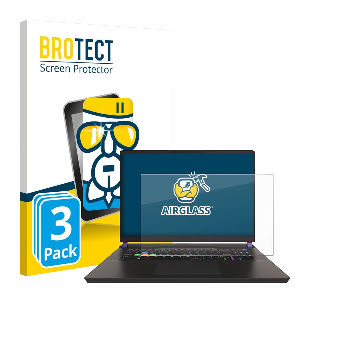 Screenprotector 3 Stuks voor MSI Vector 17 HX Beschermglas transparant