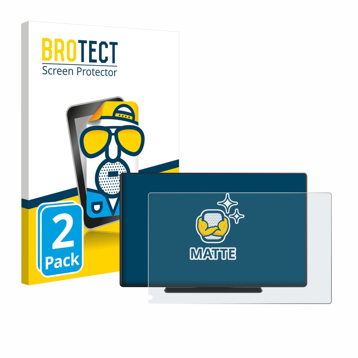 BROTECT - Screenprotector voor Carpuride C98 9" - Folie Beschermfolie matte 2 Stuks