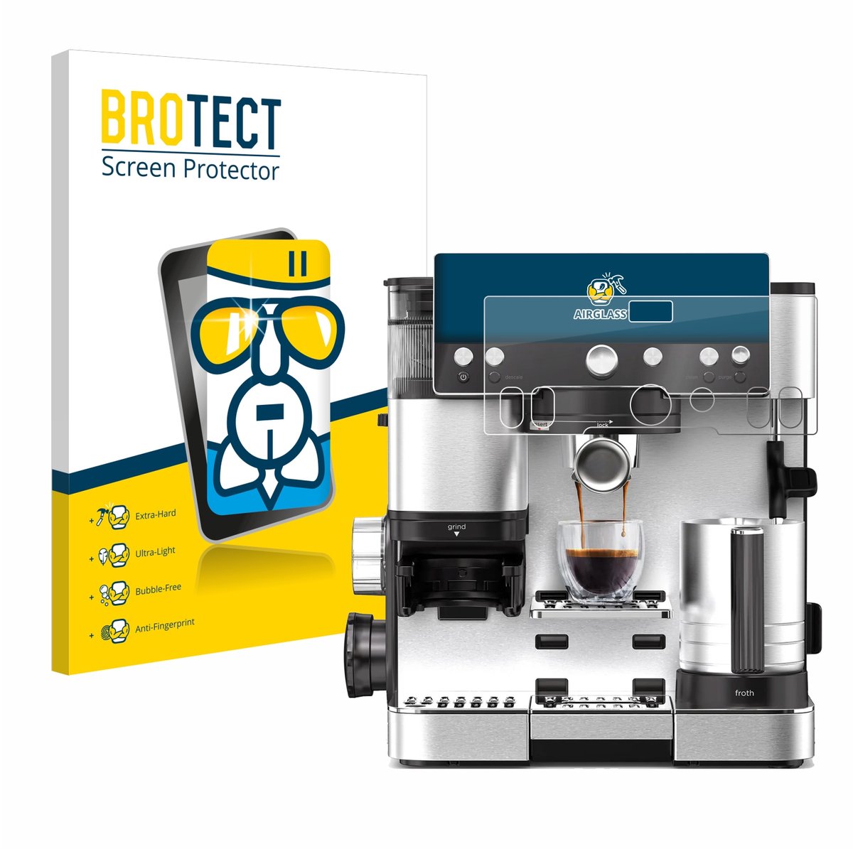 Screenprotector voor Ninja Luxe Cafe Essential Beschermglas transparant