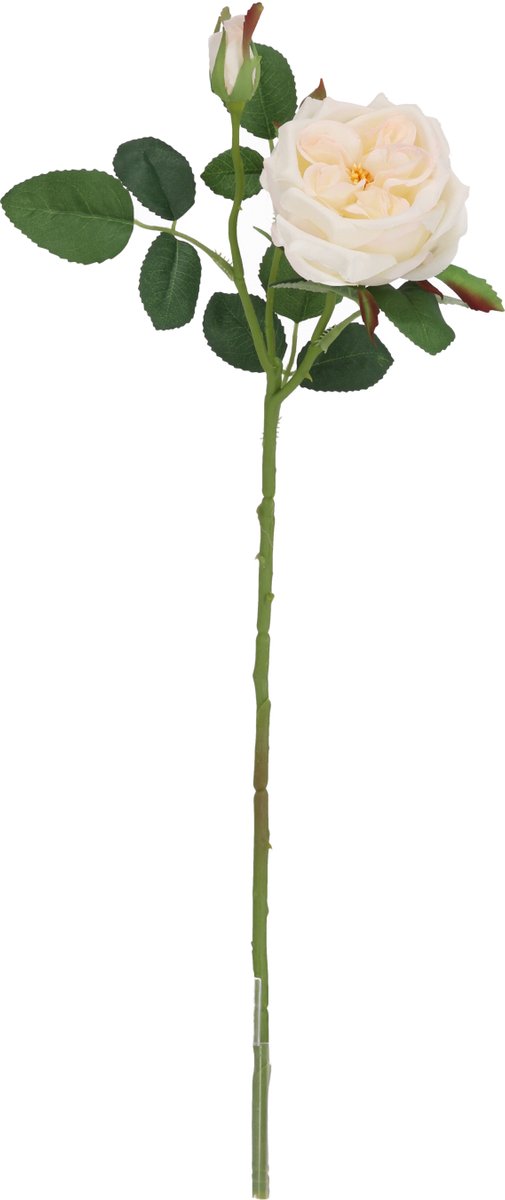 maxifleur Kunstplanten Kunst Rozentak Austin 52cm Creme