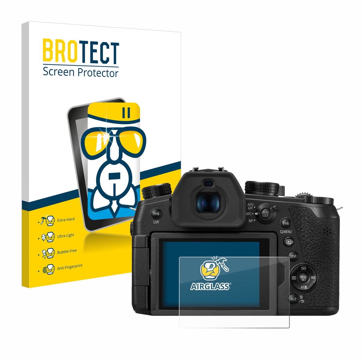 Screenprotector voor Panasonic DC-FZ1000 II / DC-TZ200 Beschermglas transparant