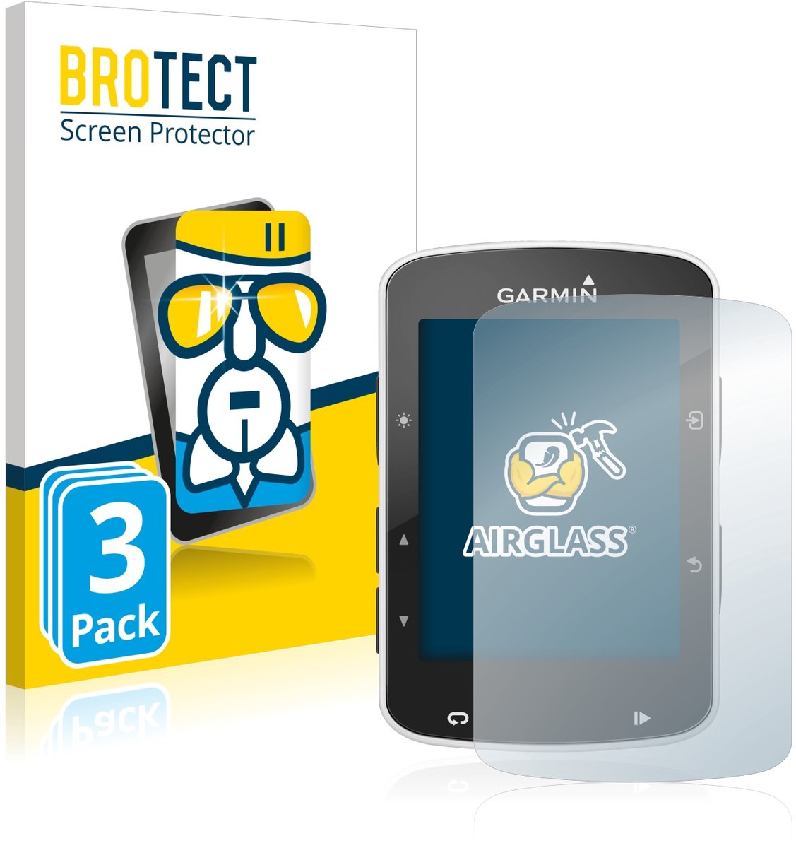 Screenprotector 3 Stuks voor Garmin Edge 520 / 820 Beschermglas transparant