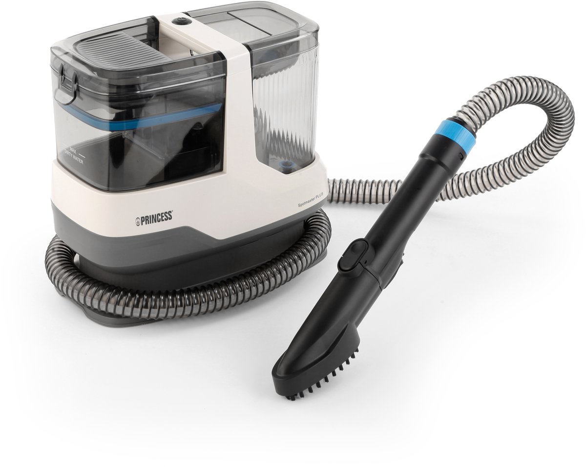 Princess Vlekkenreiniger - Spot Master Plus 332010 - Tapijtreiniger - Meubelreiniger - Incl. 3 Opzetstukken - 1100ml - Krachtige Stof & Vlekverwijderaar - Geschikt voor Bank, Meubels & Auto