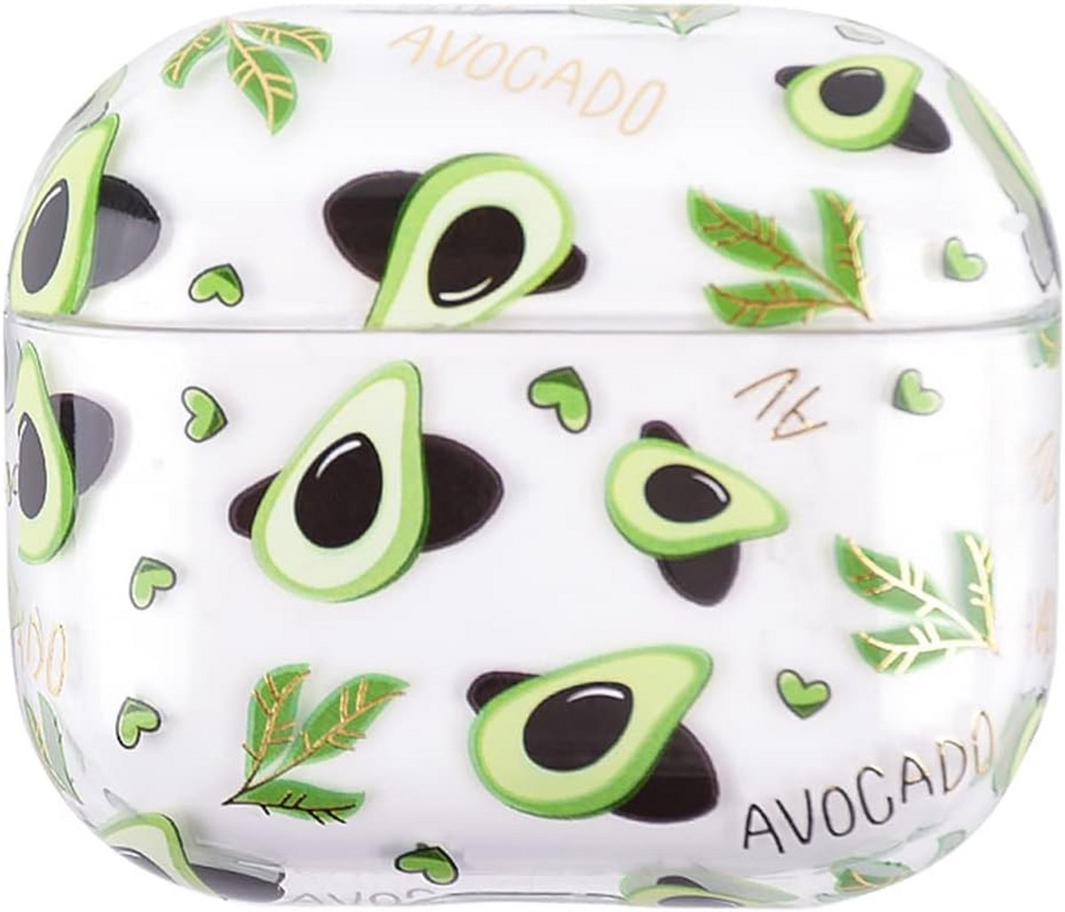 Avocado Patroon Hardcase Cover voor AirPods Pro - Schokbestendig Anti-Vingerafdruk