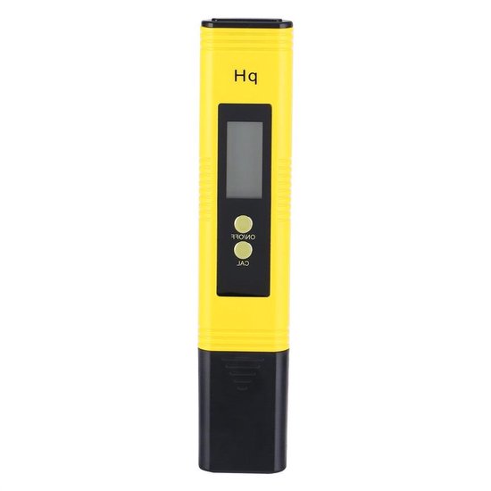 Digitale pH-meter, Waterkwaliteitstester, 0,00-14,00 Meetbereik, ± 0,01 pH Hoge Nauwkeurigheid, ATC - Geschikt voor Water Testen - Waters - Waterzuivering - Grijs
