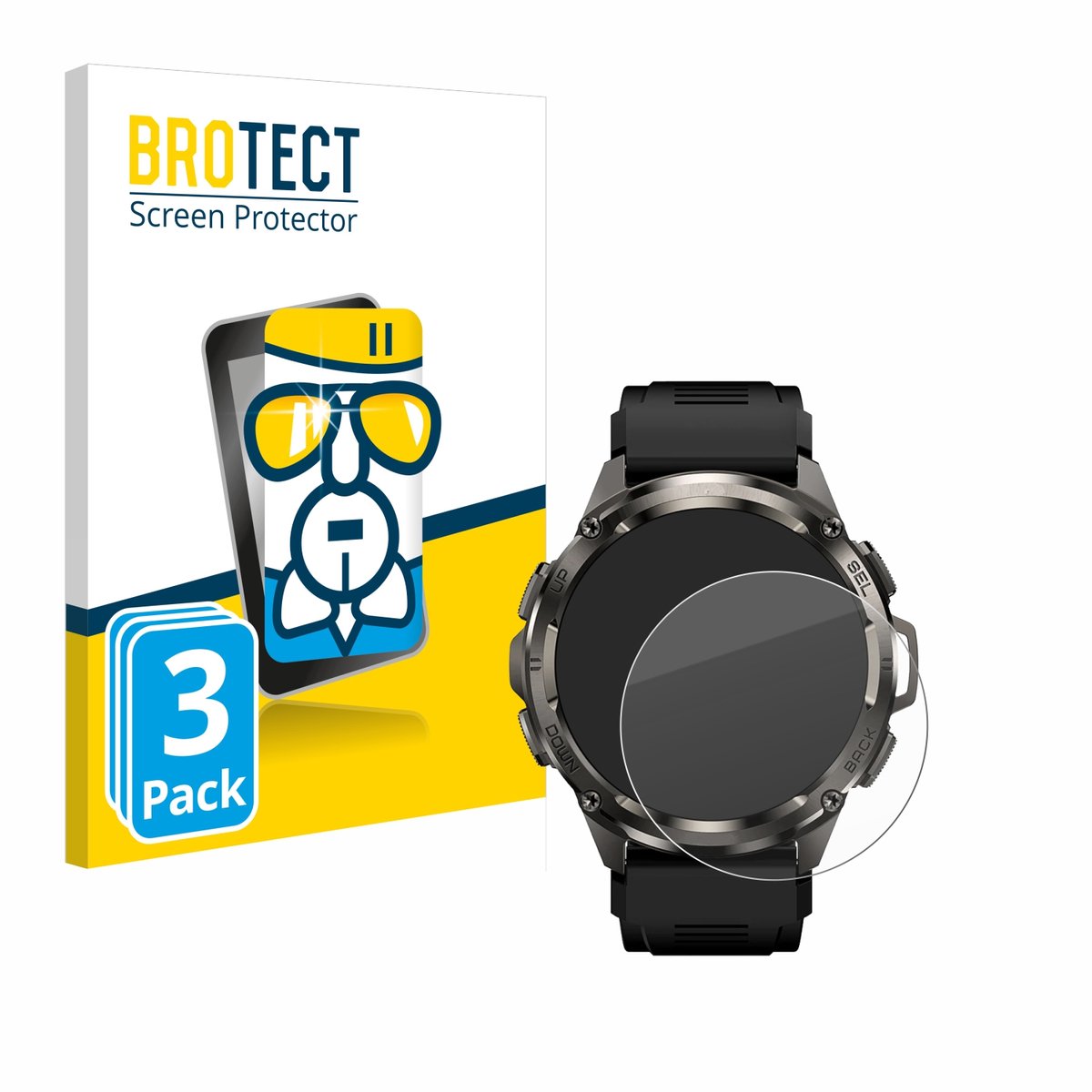 Screenprotector 3 Stuks voor Kospet Tank T3 Ultra Beschermglas transparant