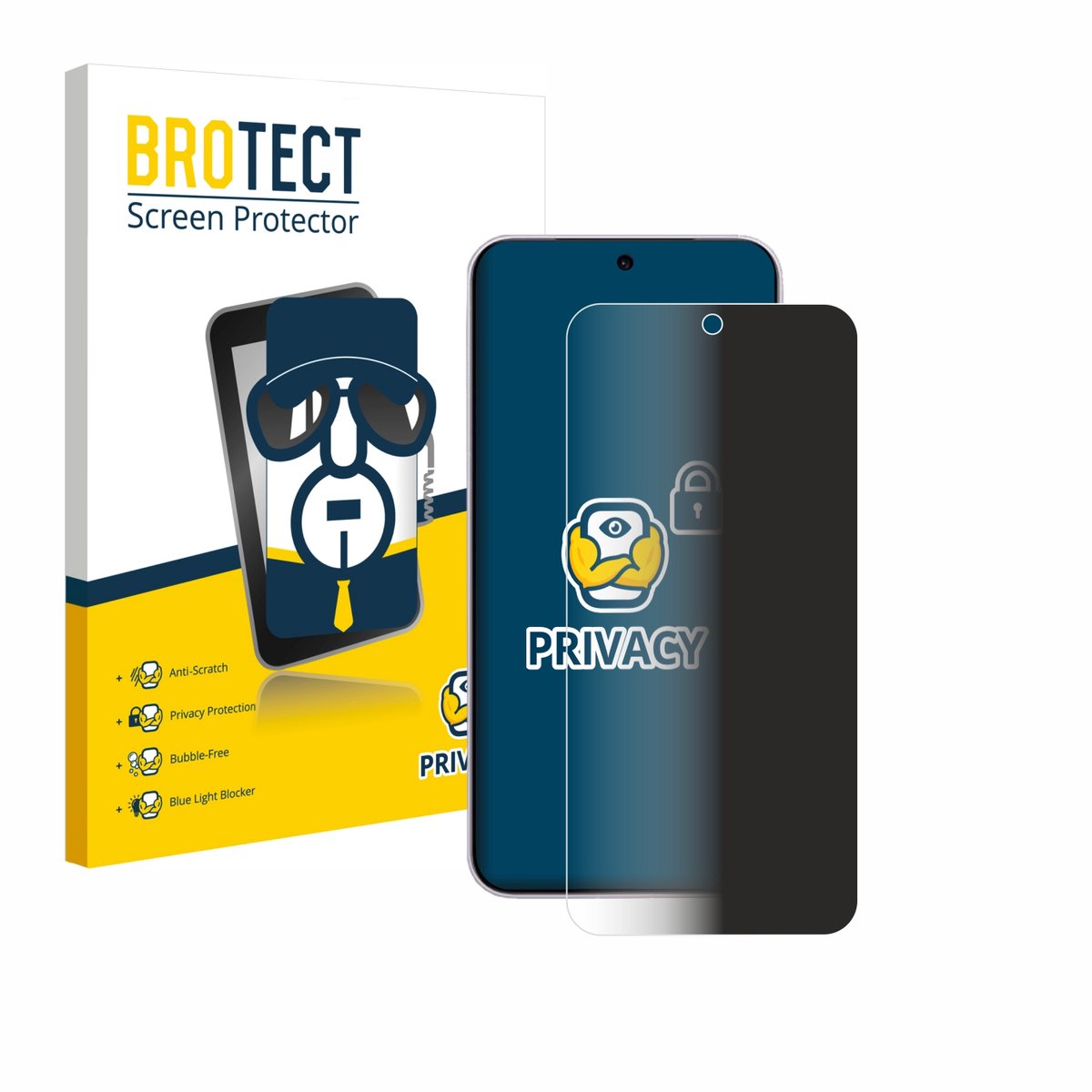 BROTECT - privacy screenprotector voor Vivo X300 - Folie Beschermfolie Blauwlichtfilter
