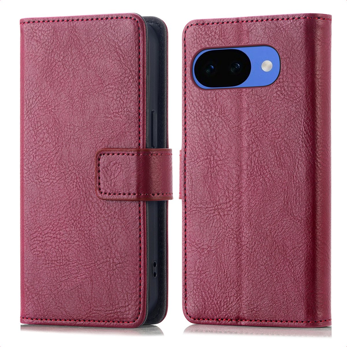 imoshion Hoesje - Geschikt voor Google Pixel 10a - Luxe Bookcase - Bordeaux