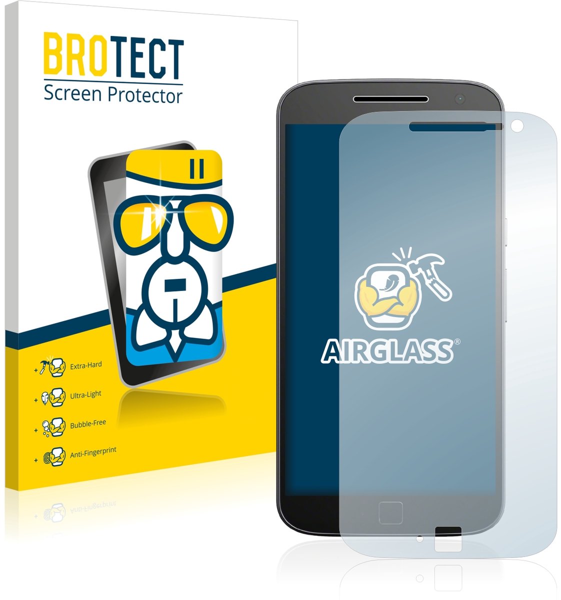 Screenprotector voor Motorola Moto G4 Plus Beschermglas transparant