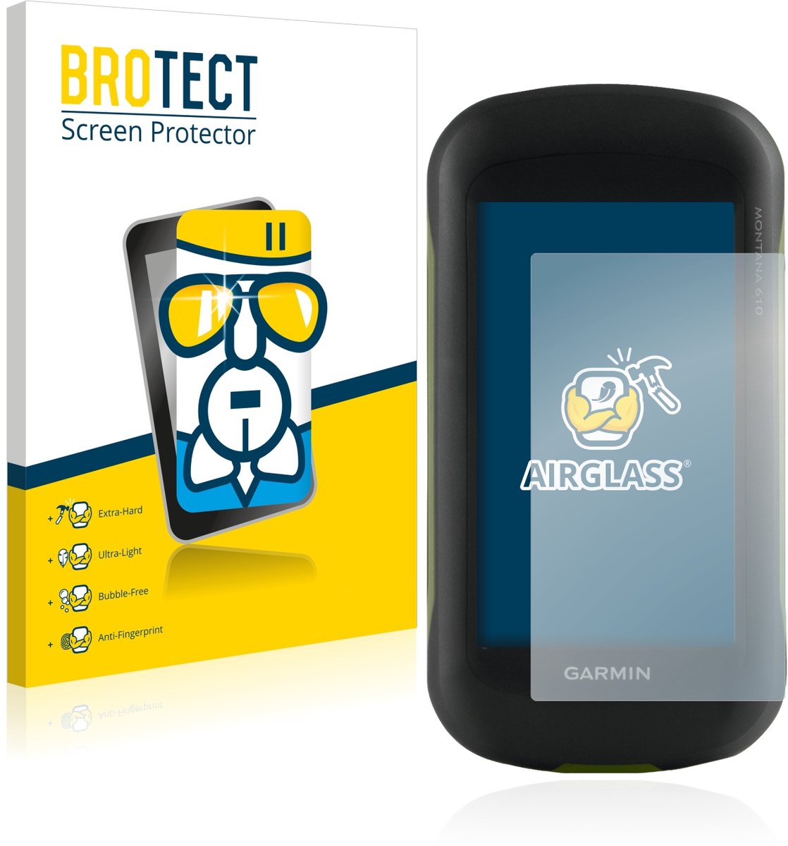 Screenprotector voor Garmin Montana 610 Beschermglas transparant