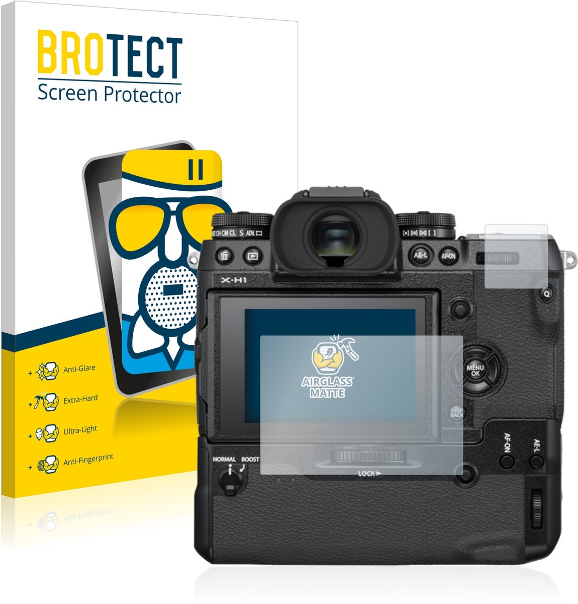 BROTECT - Screenprotector voor Fujifilm X-H1 - Folie Beschermfolie Beschermglas matte