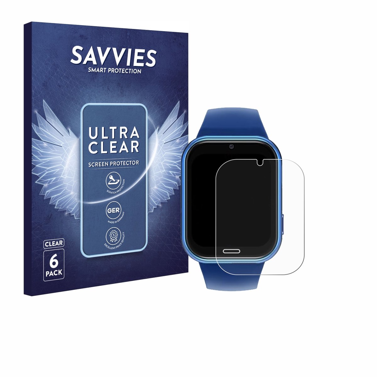 Savvies - Screenprotector voor CATGIFF X53 - Folie Beschermfolie transparant 6 Stuks