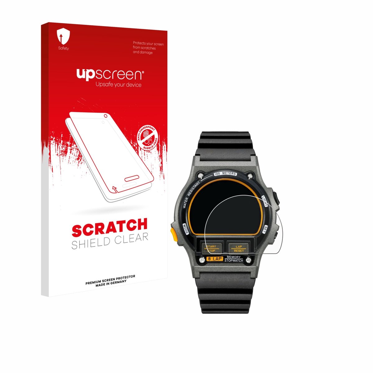 upscreen - Screenprotector voor Timex Ironman TW5M54300 - Folie Beschermfolie transparant