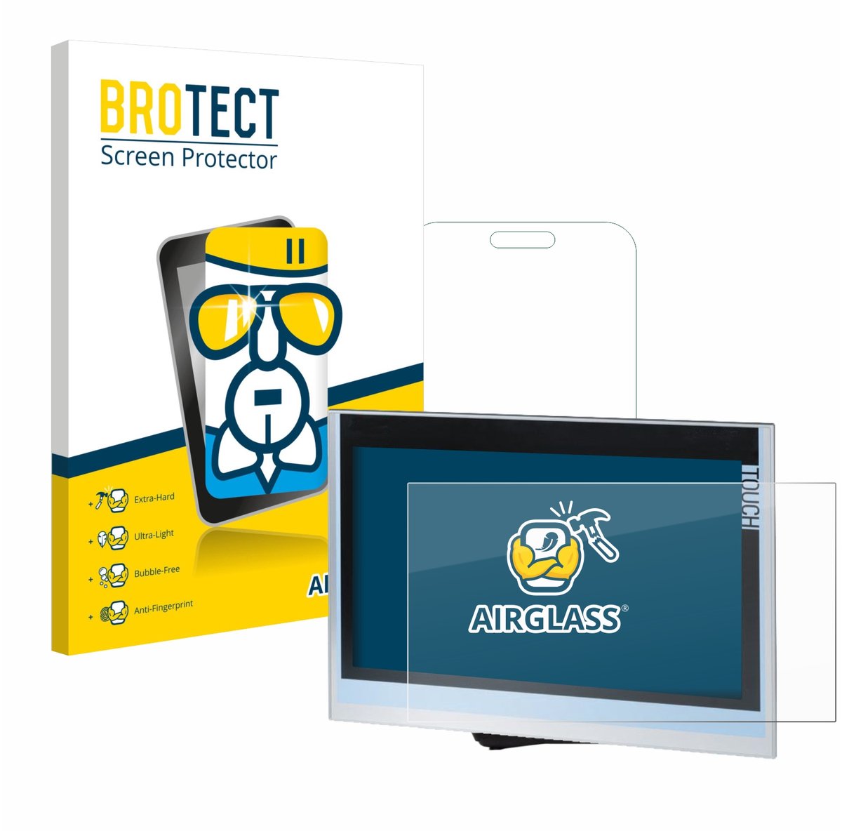 Screenprotector voor Siemens Simatic HMI TP1900 Comfort Beschermglas transparant