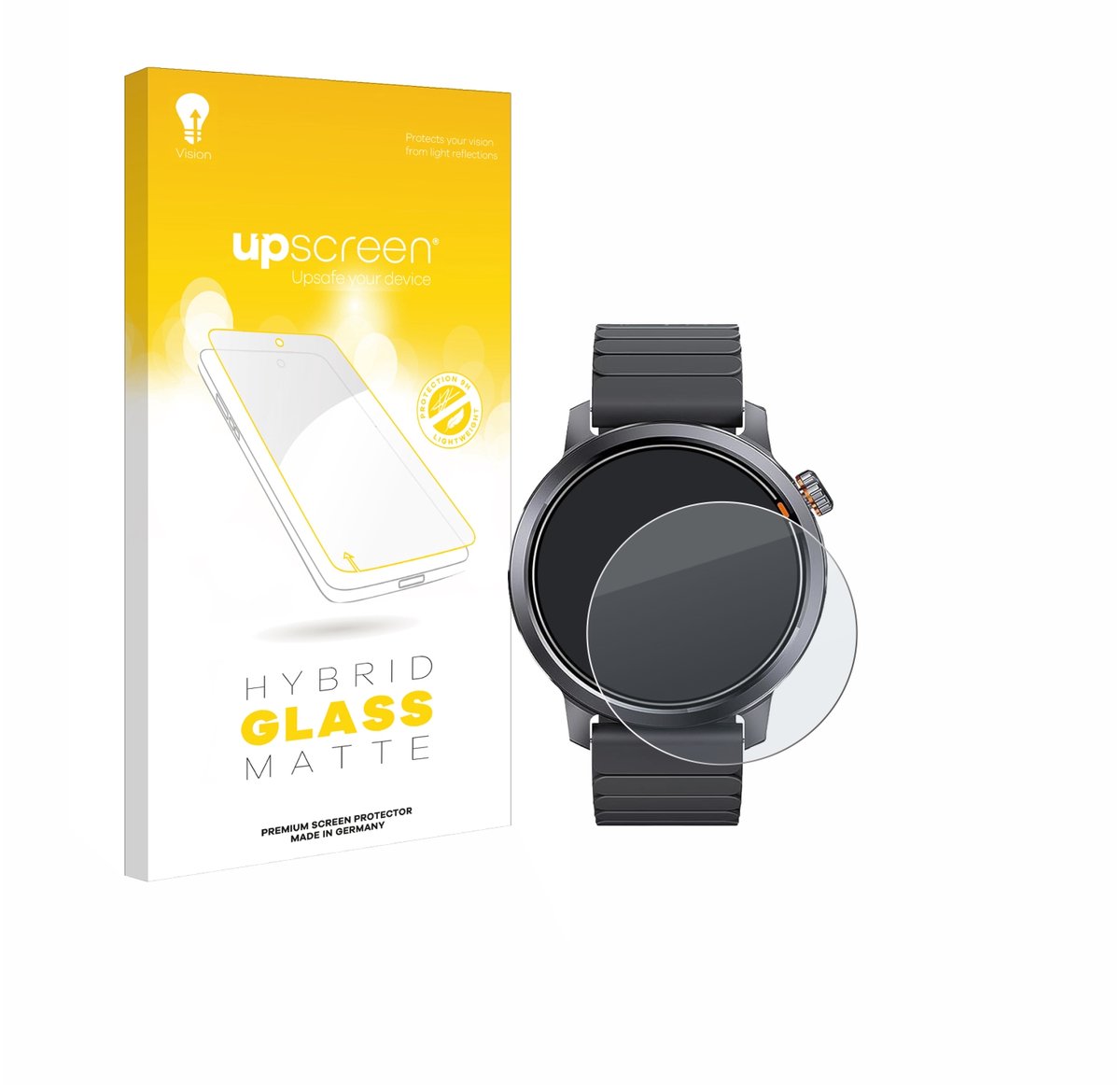 upscreen - Screenprotector voor Kospet ORB 1.43" - Folie Beschermfolie Beschermglas matte
