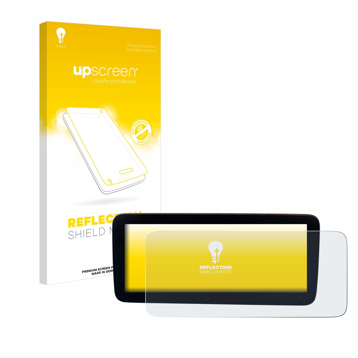 upscreen - Screenprotector voor Mercedes-Benz Actros 2019 Cockpit 12" - Folie Beschermfolie anti glare matte